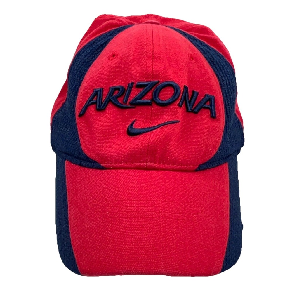 Arizona Wildcats Hat Cap Stretch Flex Fit Sz L/XL Red Logo Dad Baseball Nike VTG
